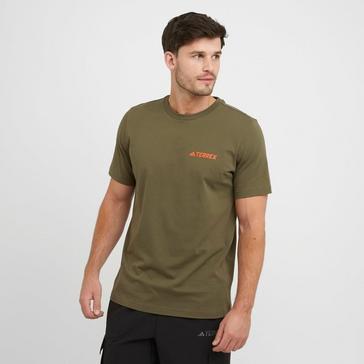 Green adidas Terrex Men's Graphic Tee