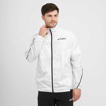 White adidas Men’s MT Print Wind Jacket