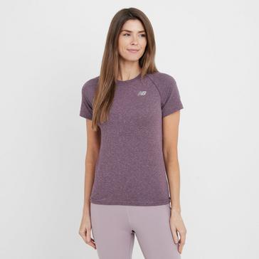 Pink New Balance Women's Slim Knit T-Shirt