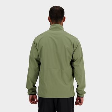 Green New Balance Men's Athletics Waterproof Jacket