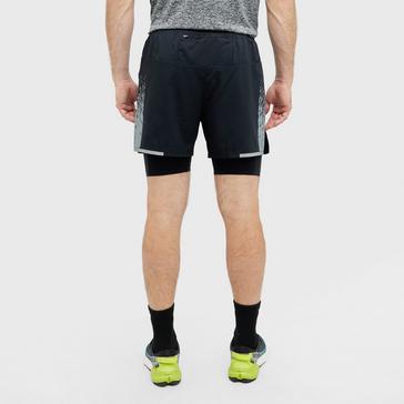 Black Ronhill Men’s Tech Reflect 5in Twin Shorts