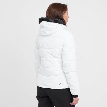 White Dare 2B Women's Glamourize V Baffled Ski Jacket