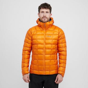 Orange Rab Men’s Mythic Alpine Down Jacket