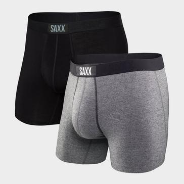 MULTI Saxx Men's Vibe Soft Boxer Shorts Pack of Two