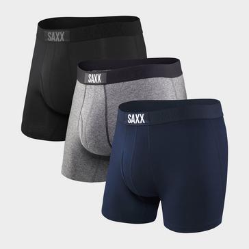 Multi Saxx Men's Ultra Soft Boxer Shorts Pack of Three