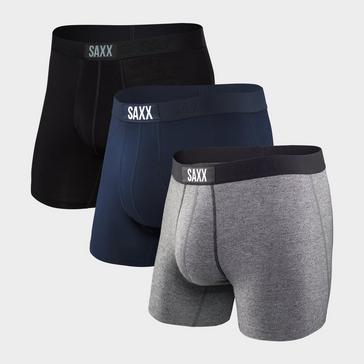 Multi Saxx Men's Vibe Soft Boxer Briefs Pack of Three