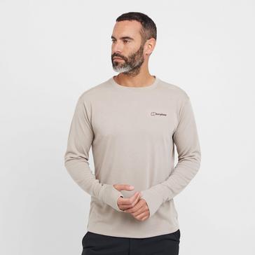 Beige Berghaus Men’s Ivyhill Long Sleeve Crew