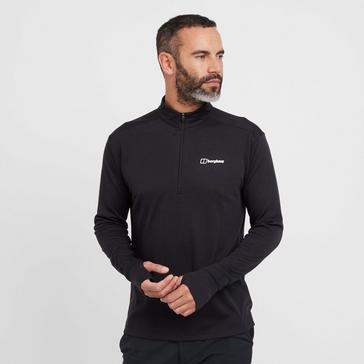 Black Berghaus Men's Ivyhill Half Zip Top