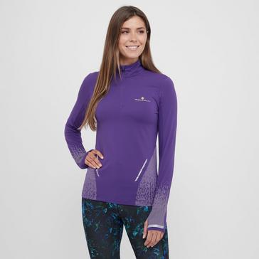 Purple Ronhill Women's Core Thermal Half Zip