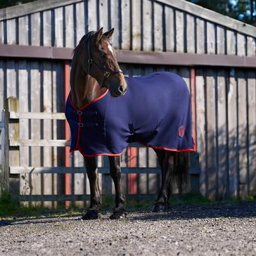 Navy Royal Scot Original Fleece Standard Neck Rug Navy/Red