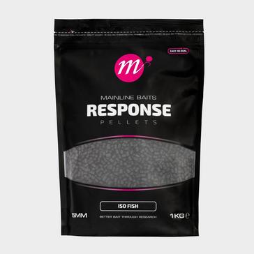 Black MAINLINE ISO Fish Response Pellets 5mm 1kg
