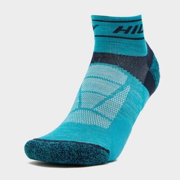 Blue Hilly Women's Trail Quarter Socks