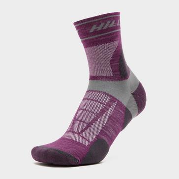 Purple Hilly Women's Trail Ankle Socks