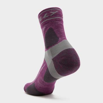 Purple Hilly Men's Trail Ankle Socks