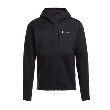 Black Montane Men's Fury XT Hooded Fleece Jacket