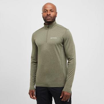 Green Montane Men’s Dart Zip Neck T-Shirt