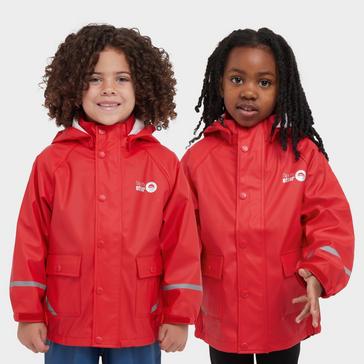 Red Spotty otter Kids’ Forest Ranger PU Waterproof Jacket