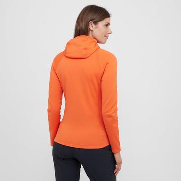 Orange Montane Women’s Fury Lite Hooded Fleece Jacket