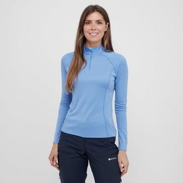 Blue Montane Women's Dart Zip Neck T-Shirt