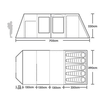  Berghaus Refurbished Telstar 5 Nightfall Air Tent