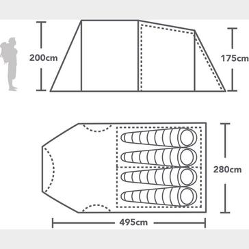  Berghaus Refurbished Air 400 Nightfall Tent