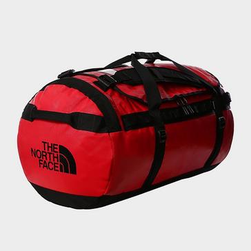 Red The North Face Base Camp Duffel Bag Large