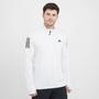 White adidas Men’s Own The Run Half-Zip Jacket
