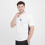 White adidas Men’s Essentials 3-Stripes Single Jersey T-Shirt