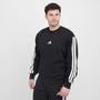 Black adidas Men’s Essentials 3-Stripes Fleece Hooded Sweatshirt 