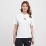 White adidas Women's Essentials 3-Stripes Cotton T-Shirt