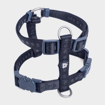 Black Petface Tonal Dot Harness Large