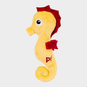 Yellow Petface Planet Sid Seahorse Plush Dog Toy