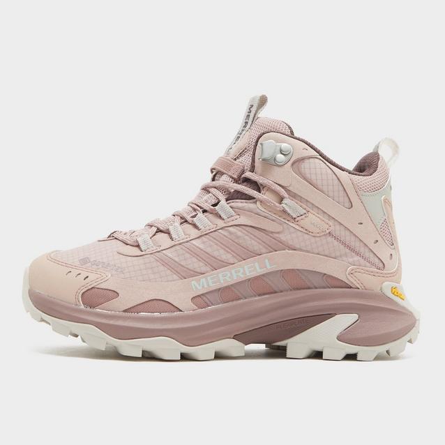 Pink hiking boots women's best sale