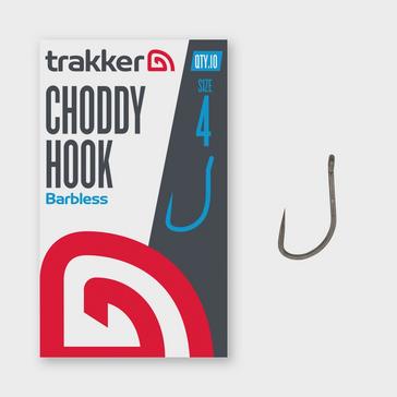 Silver Trakker Sniper Choddy Barbless Hook Size 4
