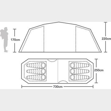  Berghaus Refurbished Air 600 Nightfall Tent