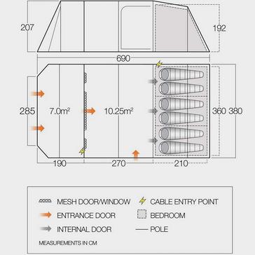  VANGO Refurbished Callao 600XL Tent