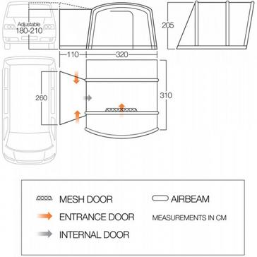  VANGO Refurbished Altona Air Drive DNM Awning