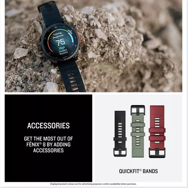 Garmin fenix® AMOLED Sapphire Edition 43mm GPS Smartwatch Blacks