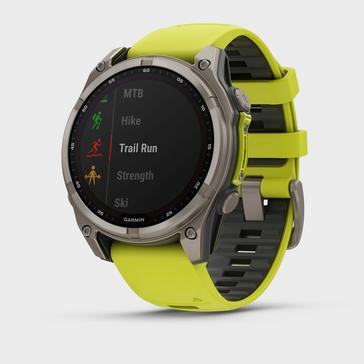 Yellow Garmin fenix® 8 Sapphire Solar Edition 47mm GPS Smartwatch