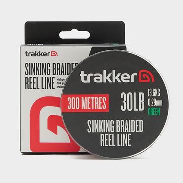 Green Trakker Sinking Braided Reel Line 30lb 300m 