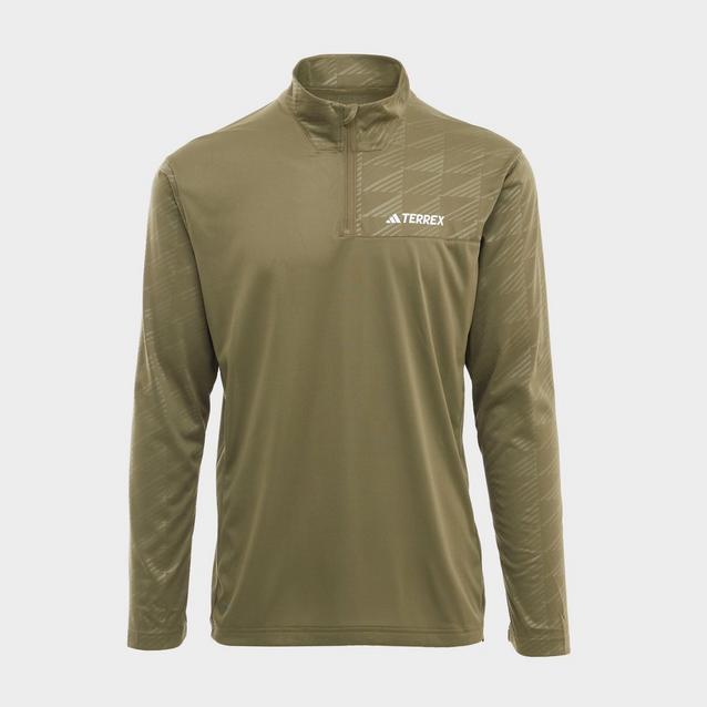 adidas Terrex Men's Multi Half-Zip Long Sleeve Top Blacks