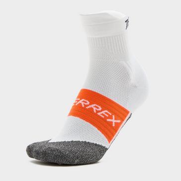 White adidas Terrex HEAT.RDY Trail Running Agravic Crew Socks