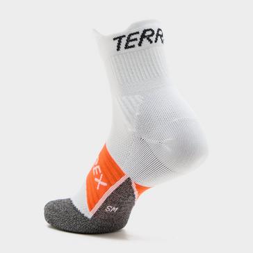 White adidas Terrex HEAT.RDY Trail Running Agravic Crew Socks