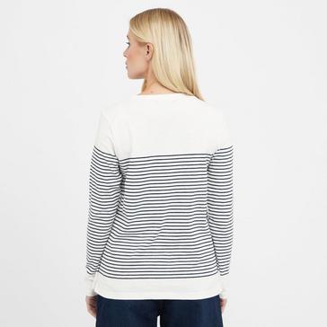 White Crew clothing Women's Cassandra Stripe Top