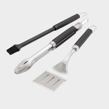 Silver Weber Precision 3-Piece Barbecue Set