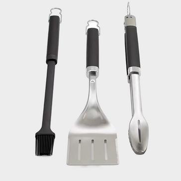 Silver Weber Precision 3-Piece Barbecue Set