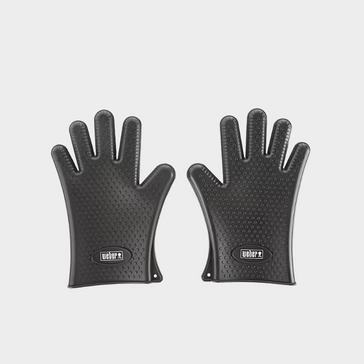 Black Weber Silicone Barbecuing Gloves