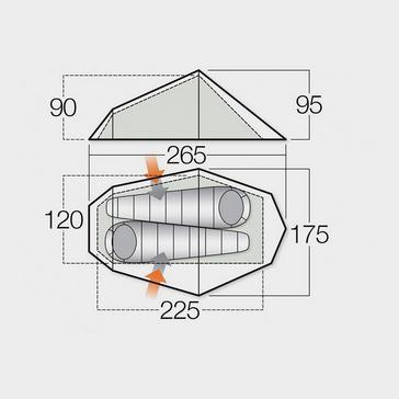  VANGO Refurbished Banshee 300 3 Person Tent