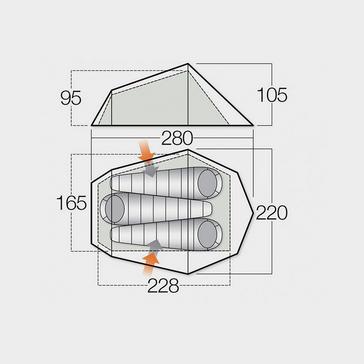  VANGO Refurbished Banshee 300 3 Person Tent