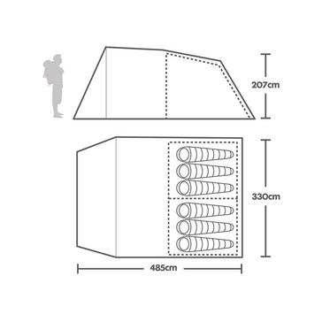  Eurohike Refurbished Sendero 6 Family Tent